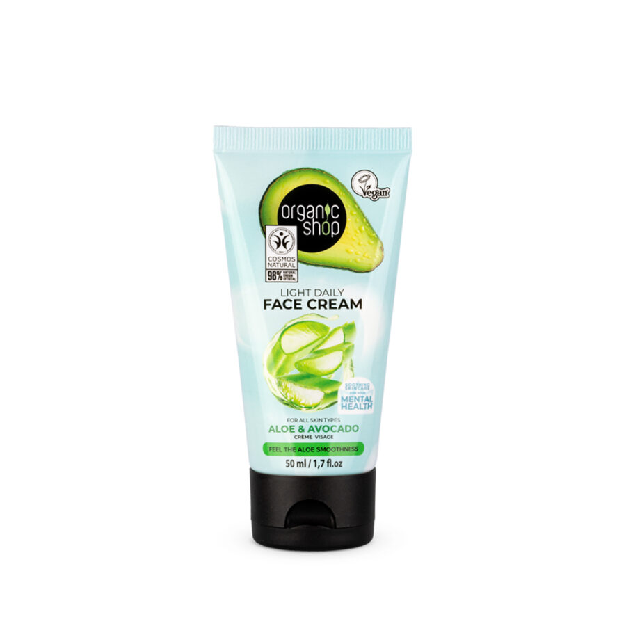 LIGHT DAILY FACE CREAM FOR ALL SKIN TYPES ALOE & AVOCADO