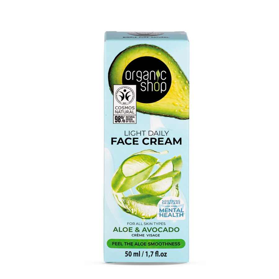 LIGHT DAILY FACE CREAM FOR ALL SKIN TYPES ALOE & AVOCADO - Image 4